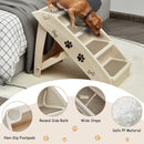 Four-Step Folding Pet Stairs with Felt Treads – view 5