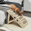 Four-Step Folding Pet Stairs with Felt Treads – view 7
