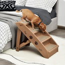 Four-Step Folding Pet Stairs with Felt Treads – view 2