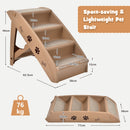 Four-Step Folding Pet Stairs with Felt Treads – view 4