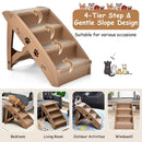 Four-Step Folding Pet Stairs with Felt Treads – view 6