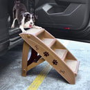 Four-Step Folding Pet Stairs with Felt Treads – view 7