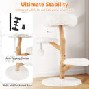 90 cm Pear Wood Cat Tree with Plush Perch – view 6
