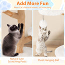 90 cm Pear Wood Cat Tree with Plush Perch – view 7