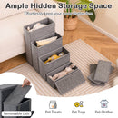 Four-Step Folding Pet Stairs with Storage Compartments – view 3