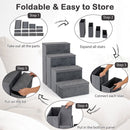 Four-Step Folding Pet Stairs with Storage Compartments – view 8