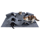 120 × 90 cm Rectangular Foldable Felt Cat Tunnel Mat – view 3
