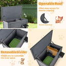 Insulated Fir Wood Cat House with Lift-Up Roof and Divider – view 7