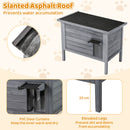 Insulated Fir Wood Cat House with Lift-Up Roof and Divider – view 9
