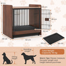 Compact Dog Crate Side Table with Pull-Out Tray – view 4