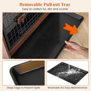 Compact Dog Crate Side Table with Pull-Out Tray – view 8