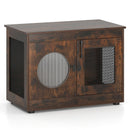 82 cm Dog Crate Side Table with Translucent Window – Rustic Brown – view 3