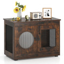 82 cm Dog Crate Side Table with Translucent Window – Rustic Brown – view 4