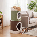 85 cm Two-Condo Barrel Cat House with Top Perch – view 2