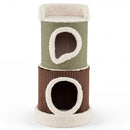 85 cm Two-Condo Barrel Cat House with Top Perch – view 3
