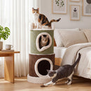 85 cm Two-Condo Barrel Cat House with Top Perch – view 11