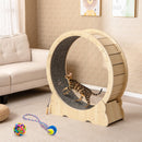 101 cm Wooden Cat Exercise Wheel with Lock – view 2