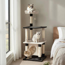 124 cm Cat Tower with Arched Platform and Condo – view 1
