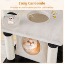 124 cm Cat Tower with Arched Platform and Condo – view 7