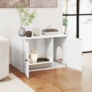 80 cm Cat Litter Cabinet with Divider and Double Doors – view 1
