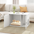 80 cm Cat Litter Cabinet with Divider and Double Doors – view 2