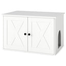 80 cm Cat Litter Cabinet with Divider and Double Doors – view 3