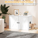 80 cm Cat Litter Cabinet with Divider and Double Doors – view 6