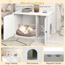 80 cm Cat Litter Cabinet with Divider and Double Doors – view 8