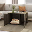80 cm Cat Litter Cabinet with Divider and Double Doors – view 1