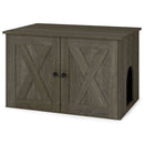 80 cm Cat Litter Cabinet with Divider and Double Doors – view 3