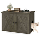 80 cm Cat Litter Cabinet with Divider and Double Doors – view 4