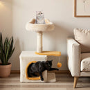 61 cm Cat Tower with Ear-Shaped Perch and Condo – view 1