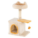 61 cm Cat Tower with Ear-Shaped Perch and Condo – view 3