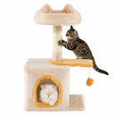 61 cm Cat Tower with Ear-Shaped Perch and Condo – view 4