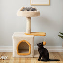 61 cm Cat Tower with Ear-Shaped Perch and Condo – view 6