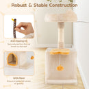 61 cm Cat Tower with Ear-Shaped Perch and Condo – view 10