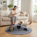 100 cm Round Foldable Felt Cat Tunnel Mat – view 1