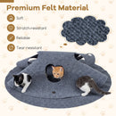 100 cm Round Foldable Felt Cat Tunnel Mat – view 6