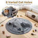 100 cm Round Foldable Felt Cat Tunnel Mat – view 7