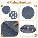 100 cm Round Foldable Felt Cat Tunnel Mat – view 10