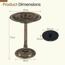71 cm Bird Bath with Solar Fountain and Six Nozzles – image 3