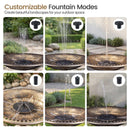 71 cm Bird Bath with Solar Fountain and Six Nozzles – image 4