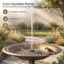 71 cm Bird Bath with Solar Fountain and Six Nozzles – image 5