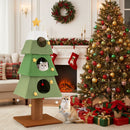162 cm Tree-Shaped Cat Tower with Three Condos – view 1