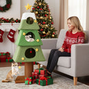 162 cm Tree-Shaped Cat Tower with Three Condos – view 2