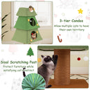 162 cm Tree-Shaped Cat Tower with Three Condos – view 8