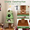 162 cm Tree-Shaped Cat Tower with Three Condos – view 9