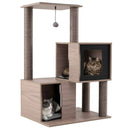 93 cm Cat Tree with Two Condos and Removable Cushions – view 3