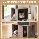 93 cm Cat Tree with Two Condos and Removable Cushions – view 6