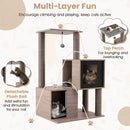 93 cm Cat Tree with Two Condos and Removable Cushions – view 7
